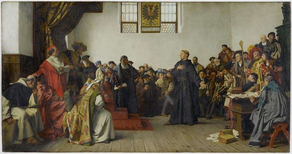 Luther at the Diet of Worms, by Anton von Werner, 1877.